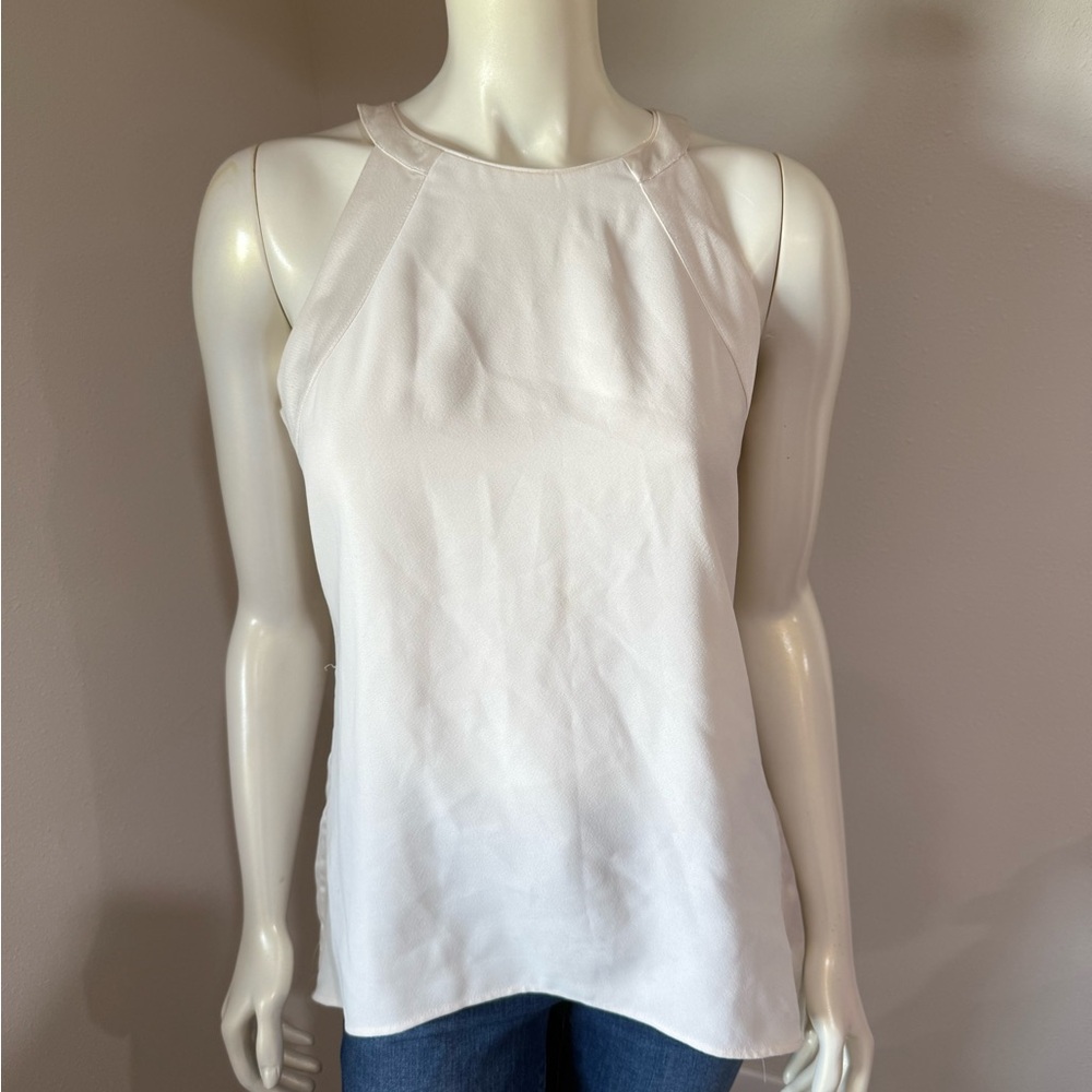 White House Black Market Classic White Tank Top